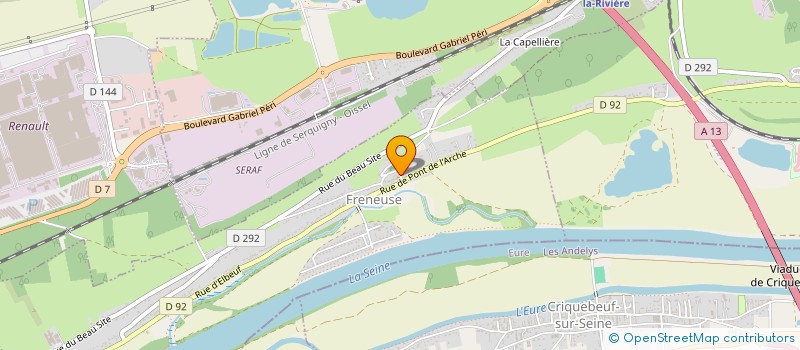 localisation de l'entreprise SCI LOGIMA  FRENEUSE