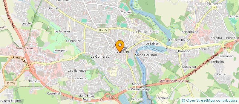 localisation de l'entreprise SCI LOGIMMO à AURAY