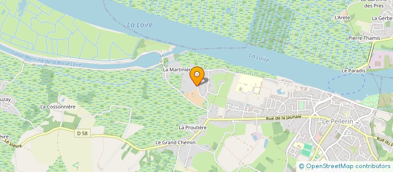 localisation de l'entreprise SCI LOGIS CHAUFFETIERE  LE PELLERIN