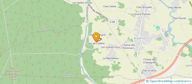 localisation de l'entreprise SCI LOGIS DE RIBEROLLES  RIVIERES