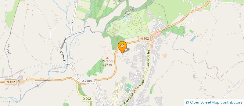 localisation de l'entreprise SCI LOGIS DU DAUPHIN  VILLENEUVE-DE-BERG