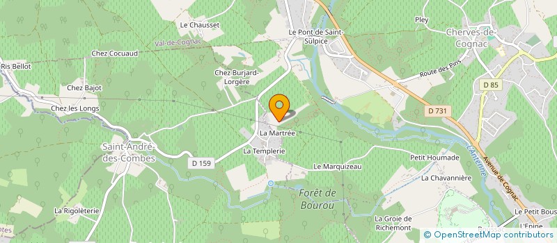 localisation de l'entreprise SCI LOGIS DU PRIEURE  VAL-DE-COGNAC