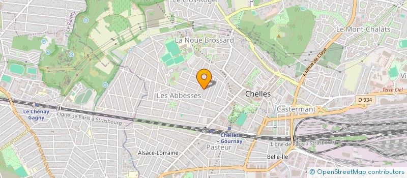 localisation de l'entreprise SCI LOGIS PLAISIR  CHELLES