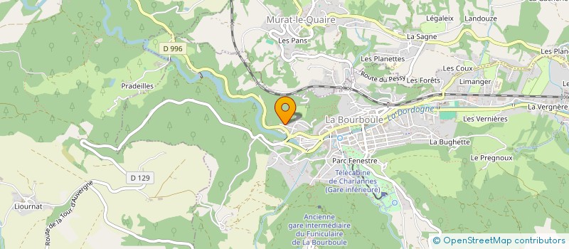 localisation de l'entreprise SCI LOGIWAY  LA BOURBOULE