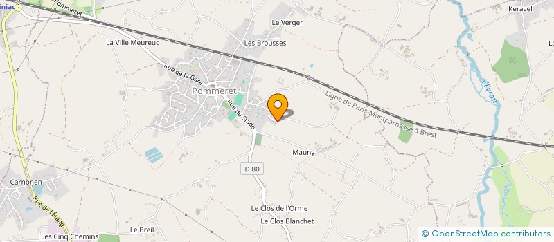 localisation de l'entreprise SCI LOGO  POMMERET