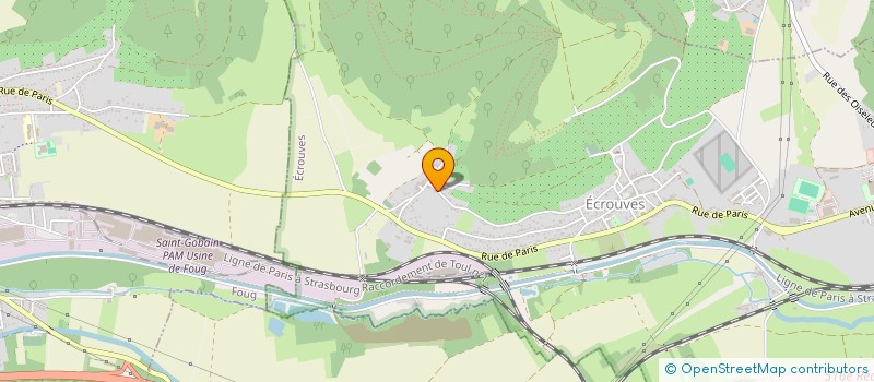 localisation de l'entreprise SCI LOGOBLOO  ECROUVES