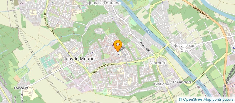 localisation de l'entreprise SCI LOGOS à JOUY-LE-MOUTIER