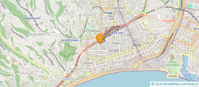 localisation de l'entreprise SCI LOGWIN  NICE