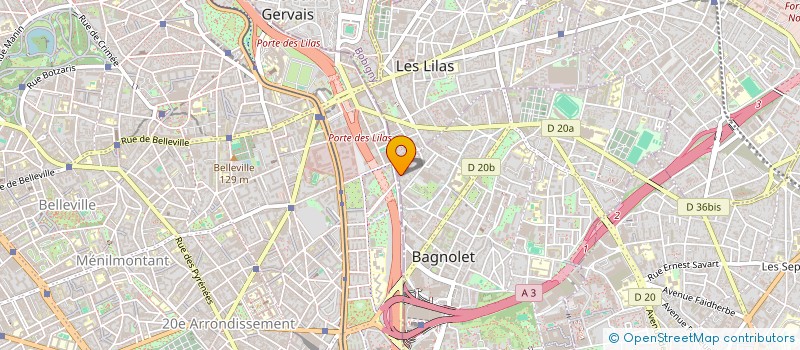 localisation de l'entreprise SCI LOGY à LES LILAS