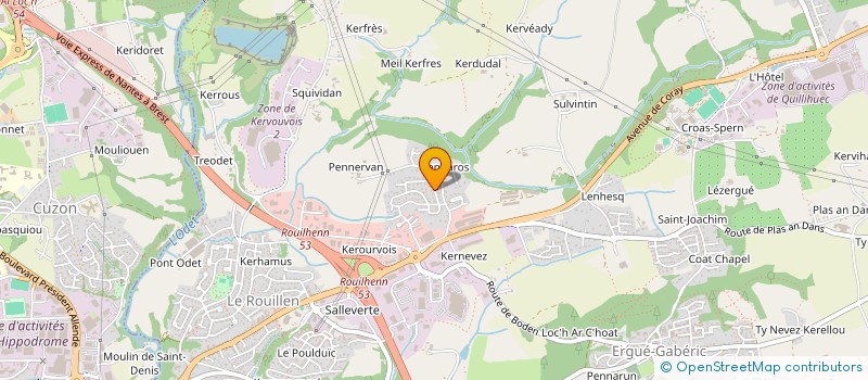 localisation de l'entreprise SCI LOHIER KERVRAN  ERGUE-GABERIC