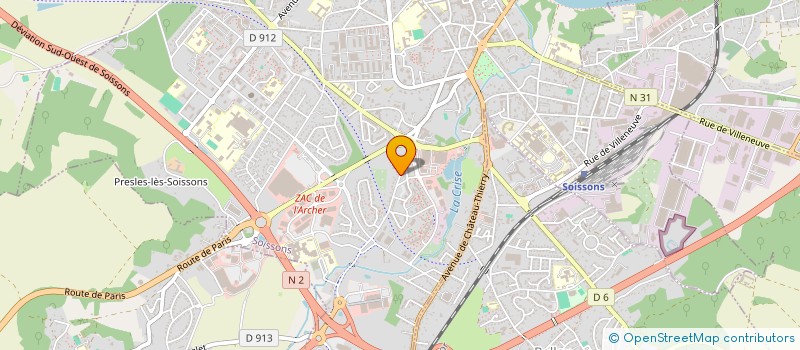 localisation de l'entreprise SCI LOHS à SOISSONS