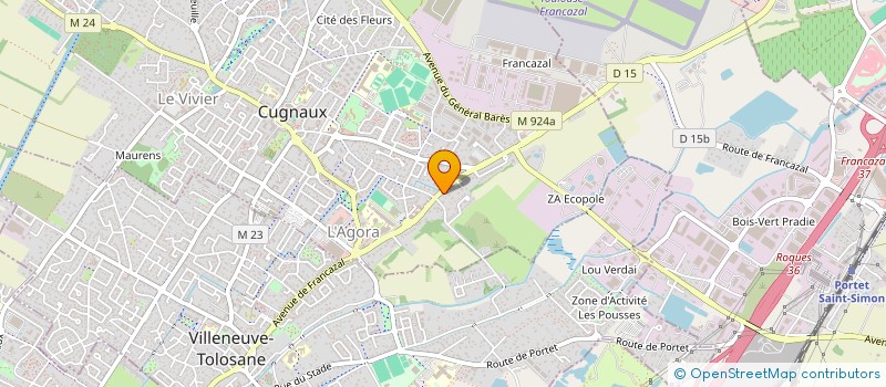 localisation de l'entreprise SCI LOIC & IVAN  CUGNAUX