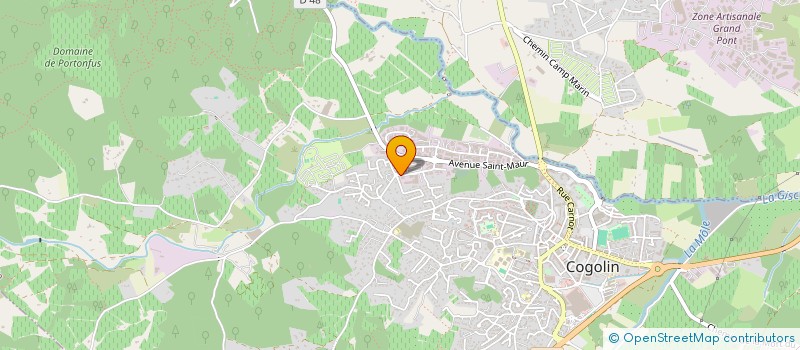 localisation de l'entreprise SCI LOINTAIN  COGOLIN