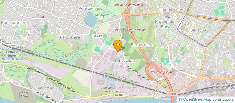 localisation de l'entreprise SCI LOIRE AZUR  SAINT-HERBLAIN