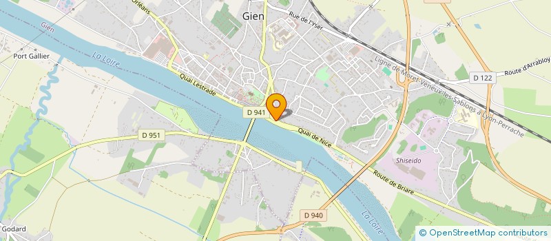 localisation de l'entreprise SCI LOIRE AZZURA à GIEN