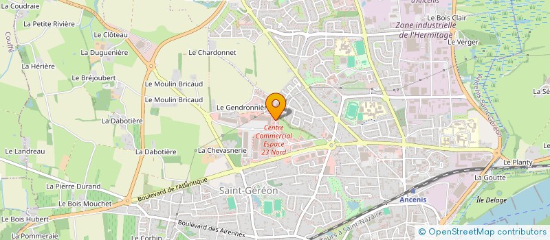 localisation de l'entreprise SCI LOIRE ET MAUGES  ANCENIS-SAINT-GEREON