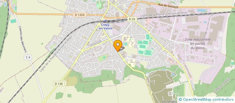 localisation de l'entreprise SCI LOISEAU - DUFOUR  CREPY-EN-VALOIS