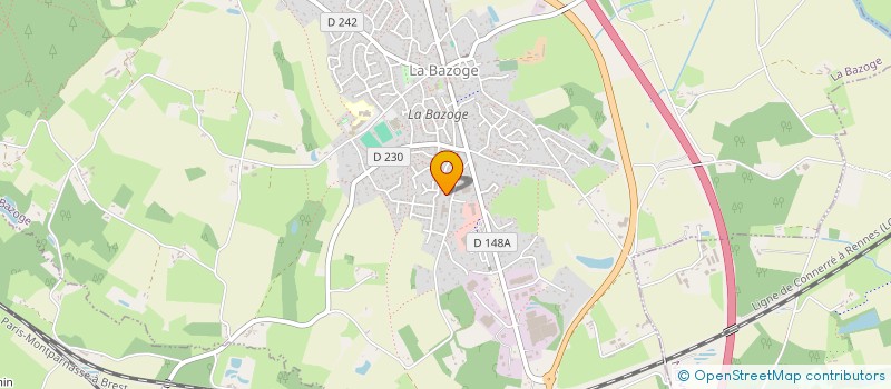 localisation de l'entreprise SCI LOISEAUBLEU  LA BAZOGE