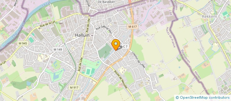 localisation de l'entreprise SCI LOISEL-DANSET  HALLUIN