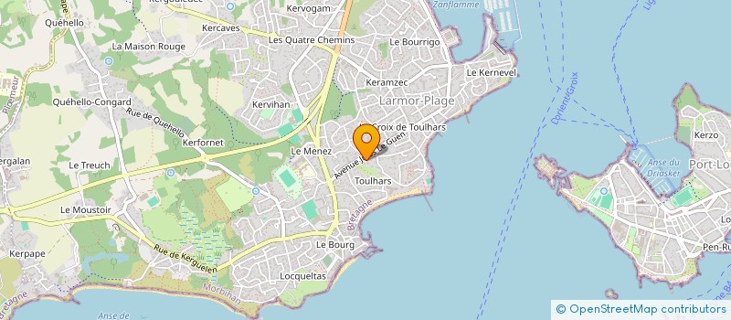 localisation de l'entreprise SCI LOISIRS 3000  LARMOR-PLAGE