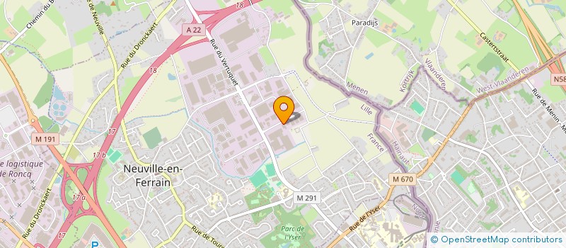 localisation de l'entreprise SCI LOISIRS à NEUVILLE-EN-FERRAIN