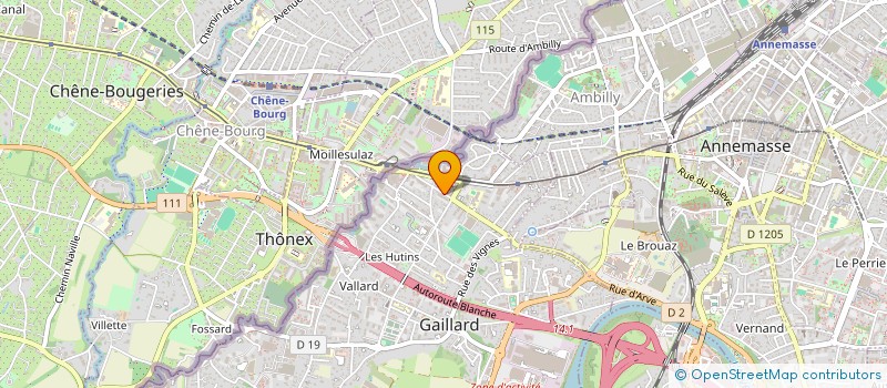 localisation de l'entreprise SCI LOISIRS à GAILLARD