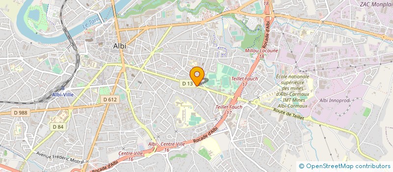 localisation de l'entreprise SCI LOISIRS à ALBI