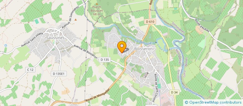 localisation de l'entreprise SCI LOISIRS EN PAYS D OC à BOISSERON
