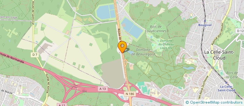 localisation de l'entreprise SCI LOISIRS IV  LOUVECIENNES