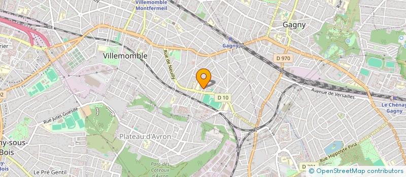 localisation de l'entreprise SCI LOJAM à VILLEMOMBLE