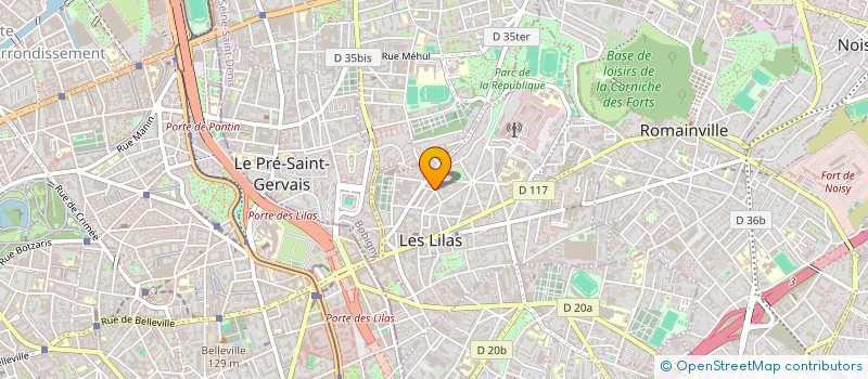 localisation de l'entreprise SCI LOJANTY à LES LILAS