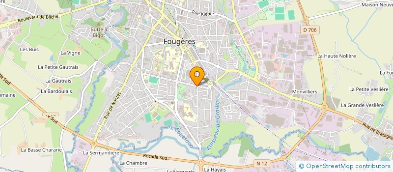 localisation de l'entreprise SCI LOJASA  FOUGERES