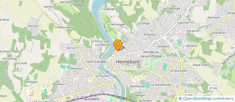 localisation de l'entreprise SCI LOKA  HENNEBONT