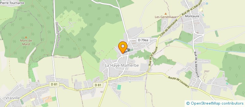 localisation de l'entreprise SCI LOKENTAZ à LA HAYE-MALHERBE