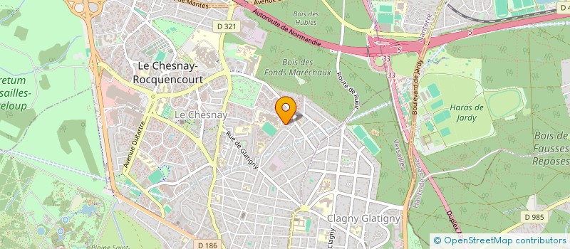 localisation de l'entreprise SCI LOKENTAZ  LE CHESNAY-ROCQUENCOURT