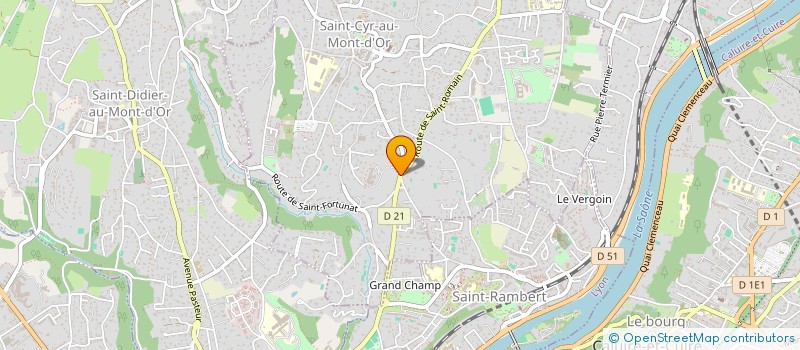 localisation de l'entreprise SCI LOKLEIN  SAINT-CYR-AU-MONT-D'OR