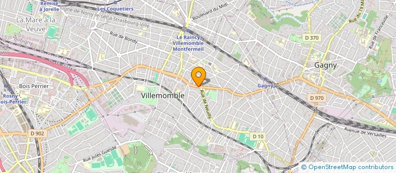 localisation de l'entreprise SCI LOKNER  VILLEMOMBLE