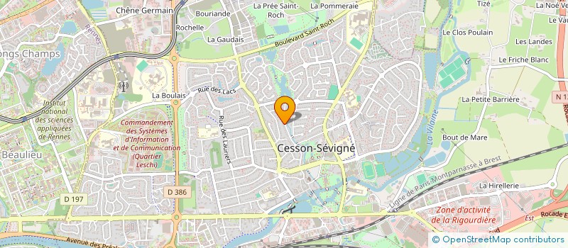 localisation de l'entreprise SCI LOL  CESSON-SEVIGNE