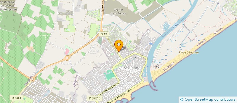 localisation de l'entreprise SCI LOLA  VALRAS-PLAGE