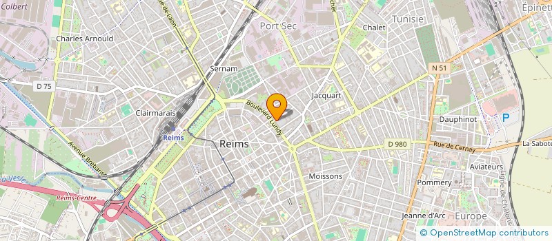 localisation de l'entreprise SCI LOLA 8  REIMS