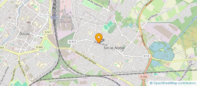 localisation de l'entreprise SCI LOLA BOOKING  SIN-LE-NOBLE