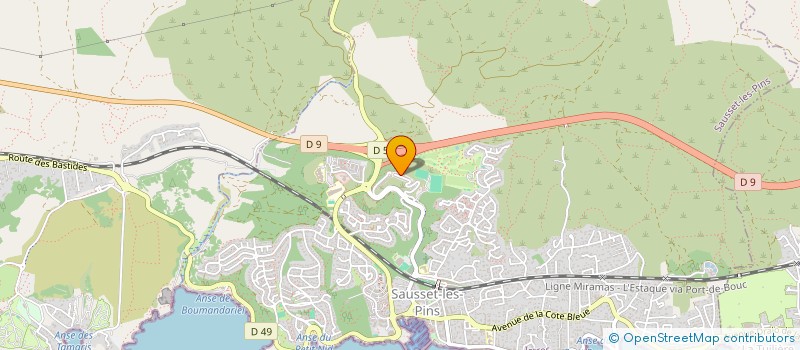 localisation de l'entreprise SCI LOLEA  SAUSSET-LES-PINS