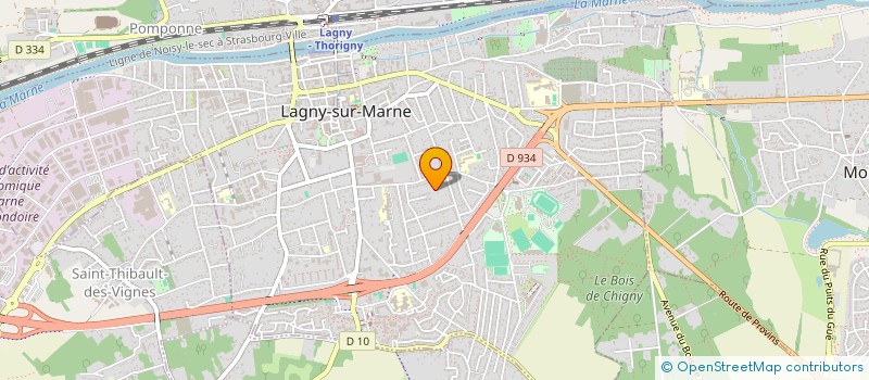 localisation de l'entreprise SCI LOLEN INVEST  LAGNY-SUR-MARNE