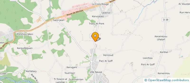 localisation de l'entreprise SCI LOLEZENOR  PLOUMILLIAU