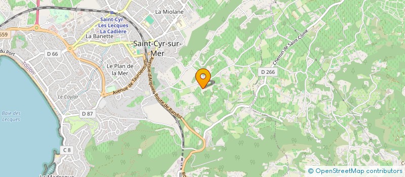 localisation de l'entreprise SCI LOLI à SAINT-CYR-SUR-MER