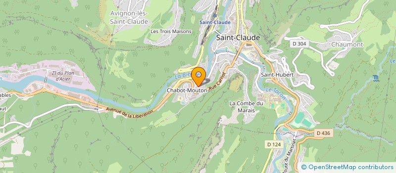 localisation de l'entreprise SCI LOLILULU  SAINT-CLAUDE