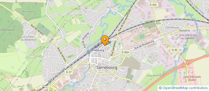 localisation de l'entreprise SCI LOLITA à SARREBOURG
