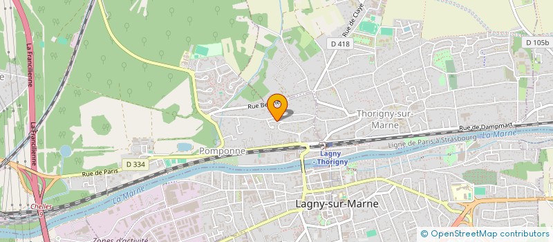 localisation de l'entreprise SCI LOLITA à POMPONNE