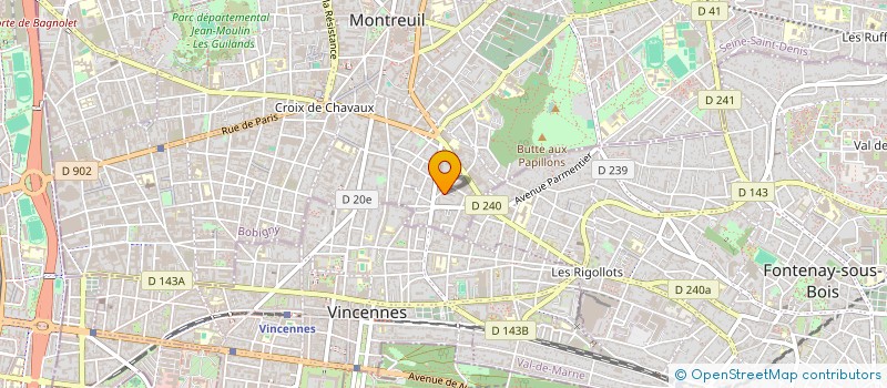 localisation de l'entreprise SCI LOLITA à MONTREUIL