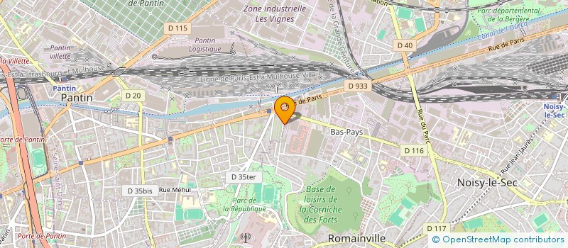 localisation de l'entreprise SCI LOLIVE  PANTIN